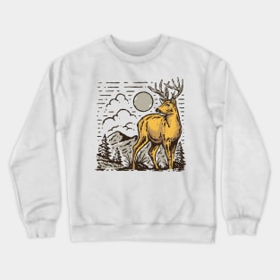 Mountain Deer Crewneck Sweatshirt